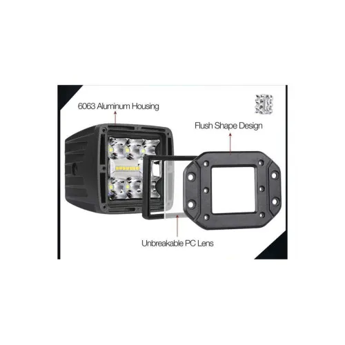 Proiector LED 48W 12V-24V spot 30° 3030 SMD — imaginea 6
