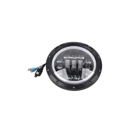 Proiector LED 7 inch 12V 2 faze DRL semnalizare compatibil Jeep Land Rover Mercedes ARO — imaginea 2