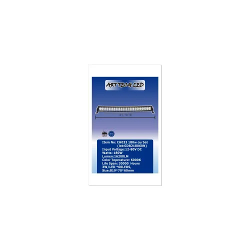 Proiector LED Bar curbat 180W 16200 lm 12-24V Combo 6000K — imaginea 2