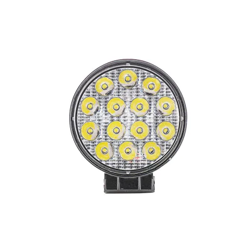 Proiector LED rotund 42W 3780 lm 12V-80V Flood 60° 6000K IP67