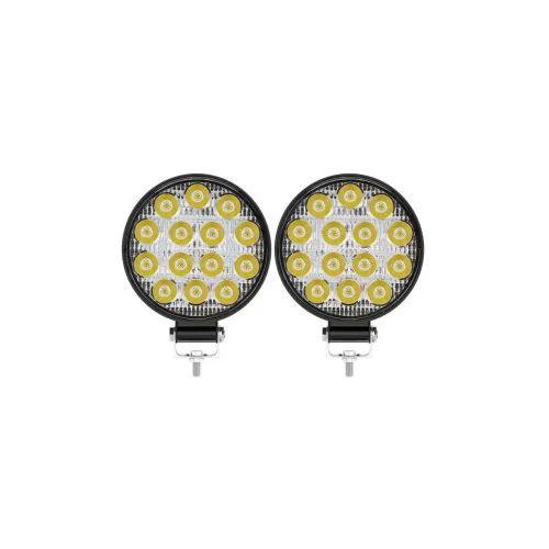 Proiector LED rotund 42W 3780 lm 12V-80V Flood 60° 6000K IP67 — imaginea 2