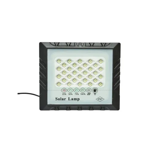 Proiector LED solar 25W 6500K cu panou 3W baterie 4000mAh telecomanda IP67 — imaginea 3