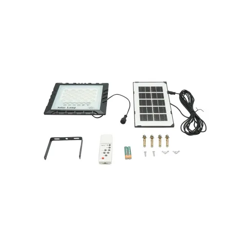 Proiector LED solar 25W 6500K cu panou 3W baterie 4000mAh telecomanda IP67 — imaginea 2