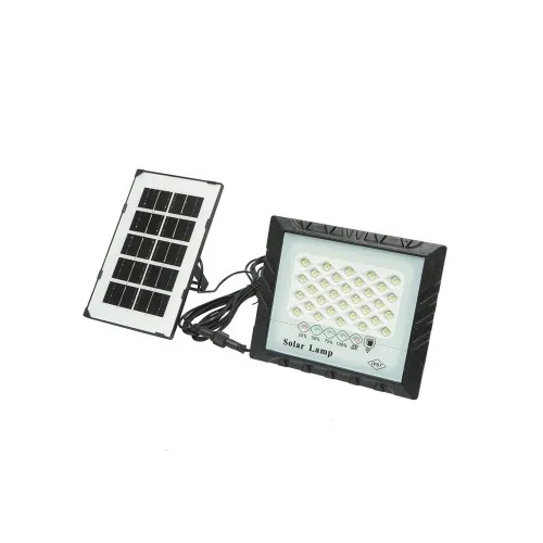 Proiector LED solar 25W 6500K cu panou 3W baterie 4000mAh telecomanda IP67