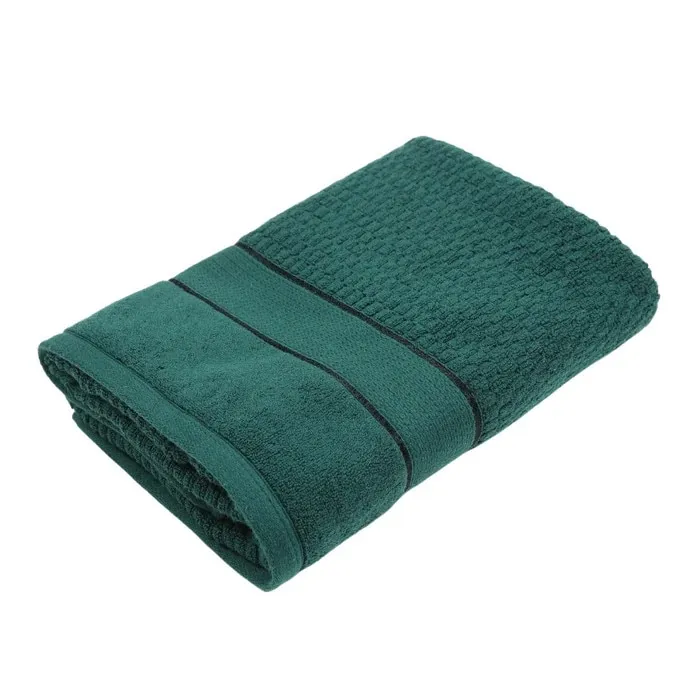 Prosop baie Caressa, bumbac, verde, 70 x 130 cm, 600 g/mp