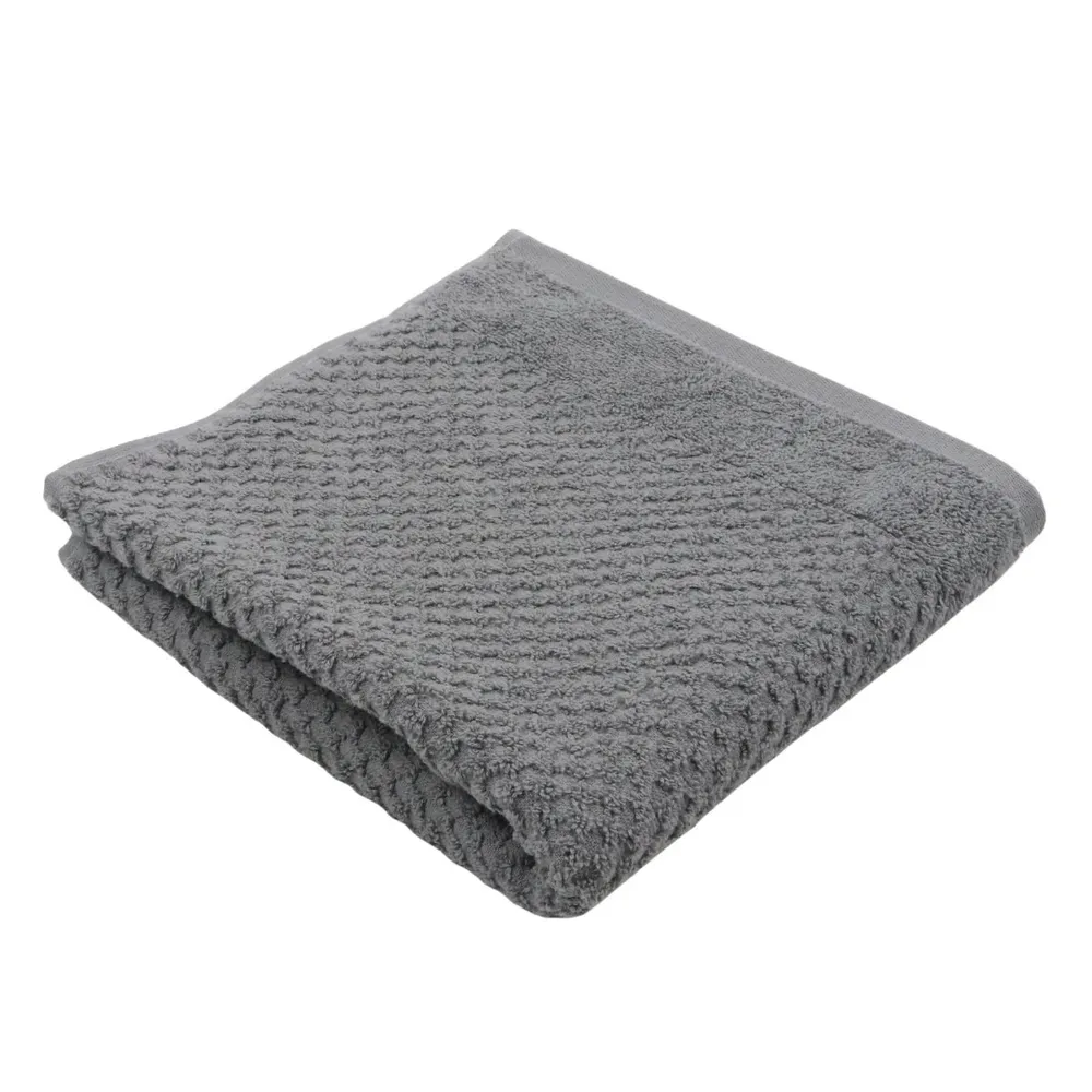 Prosop baie Caressa Grey, bumbac, gri, 50 x 90 cm, 450 g/mp