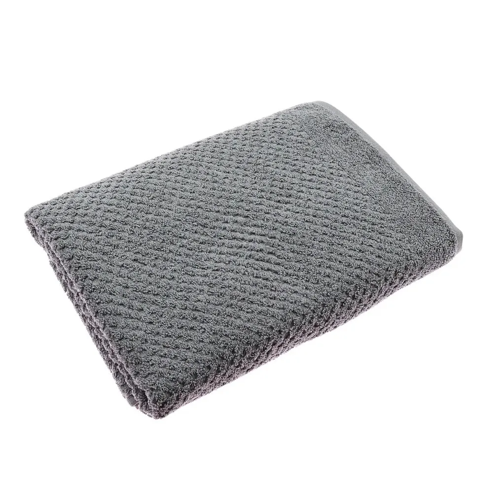 Prosop baie Caressa Grey, bumbac, gri, 70 x 140 cm, 450 g/mp