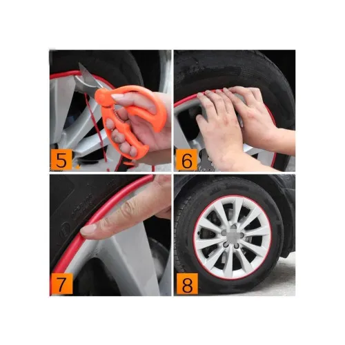 Protectie margine janta auto banda 8 metri diverse culori universala — imaginea 3