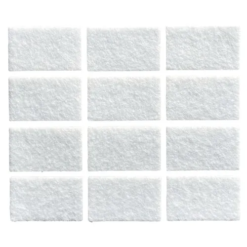 Protectie pasla autoadeziva pentru mobila, dreptunghiulara, maro, 23x22mm, set 12 bucati