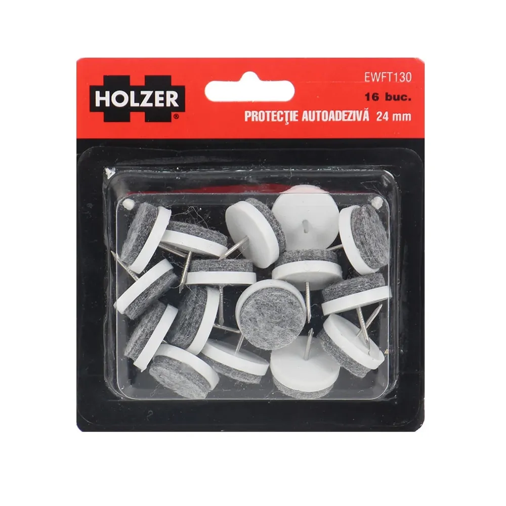 Protectie pentru pardoseala, Holzer EWFT130, forma rotunda, 24 mm, set 16 bucati