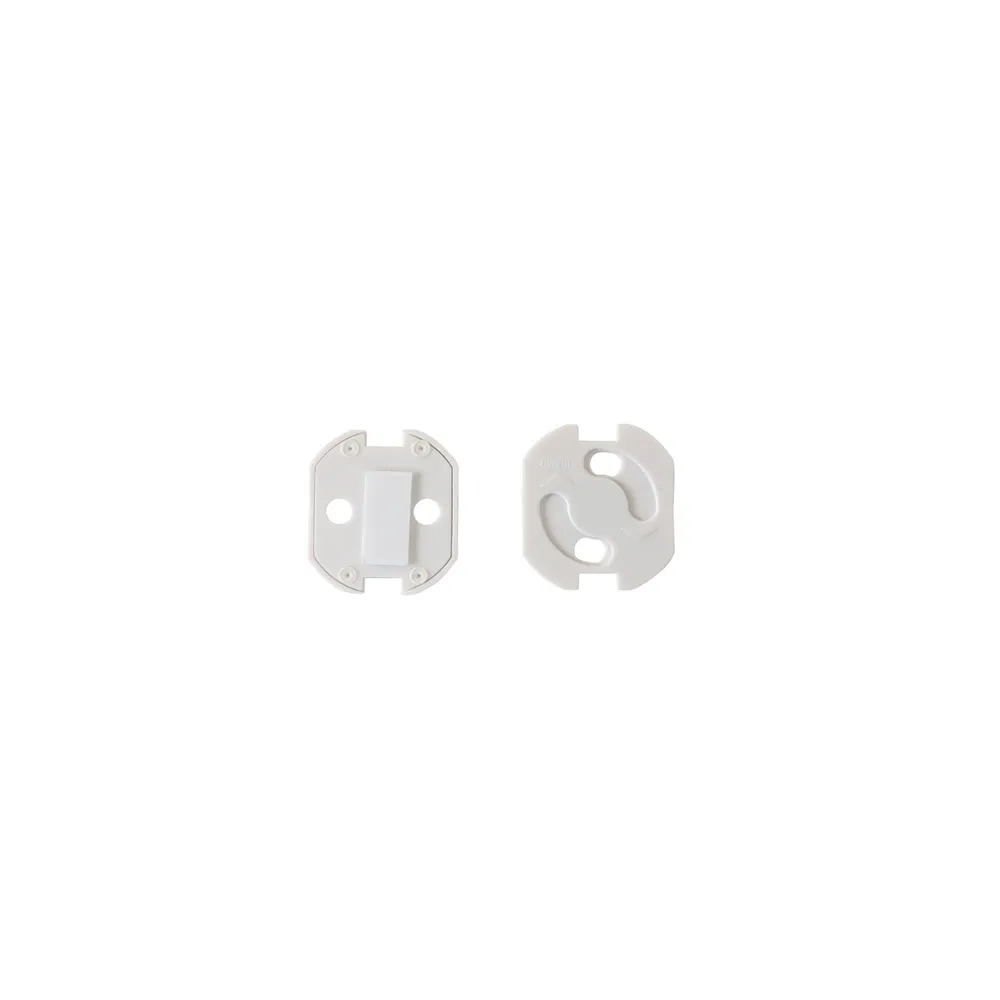 Protectie priza, Standers, ABS, alb (set 8 buc)
