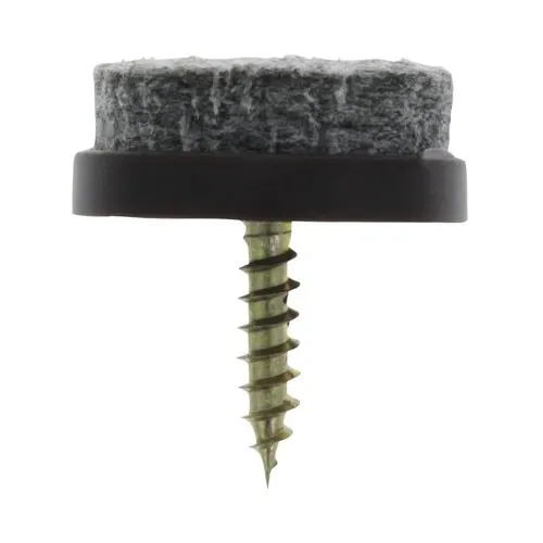 Protectii pentru pardoseala Tarrox, 20mm, pasla maro, set 24 bucati