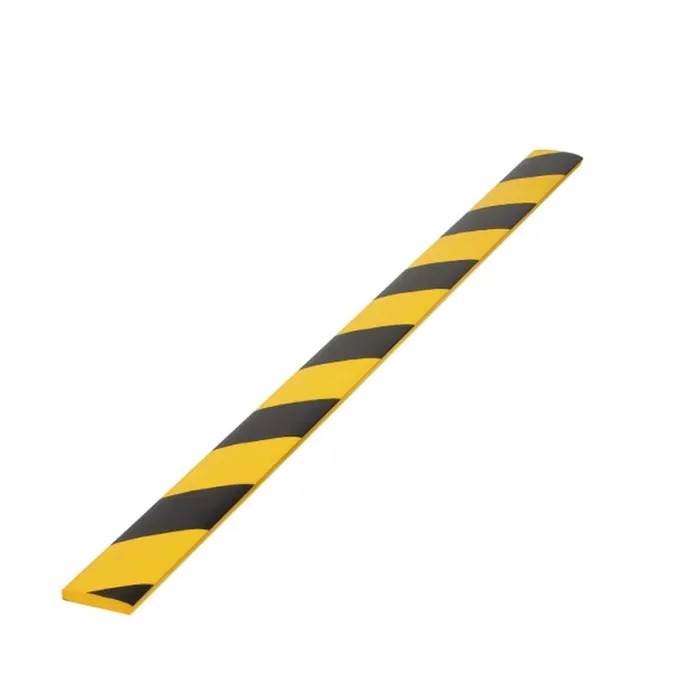 Protector moale AC-115, tip plat, dungi negre / galbene, grosime 8 mm, 890 x 55 mm