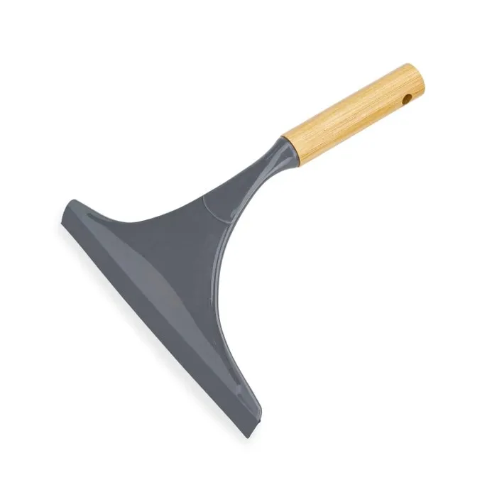 Racleta geamuri, Caressa B0561, 23 x 22.5 cm, polipropilena + bambus