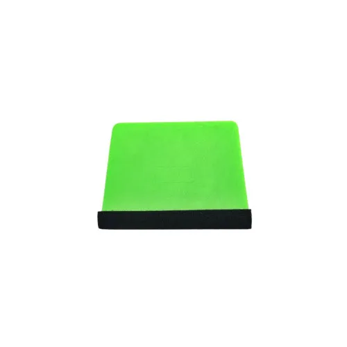 Racleta plastic verde cu insertie material textil pentru montaj folie auto si geamuri