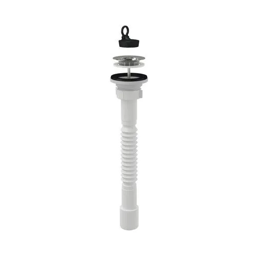 Racord flexibil 5/4" x 32/40 cu piulita din plastic si ventil lavoar O63