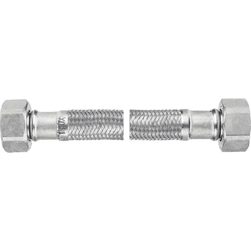 Racord flexibil apa din inox cu garnitura 1/2”FIx1/2”FI 60 cm