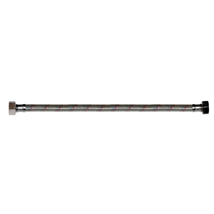Racord flexibil apa EPDM + tresa metalica, cu protectie PVC, 1/2" - 1/2 ", L 400 mm