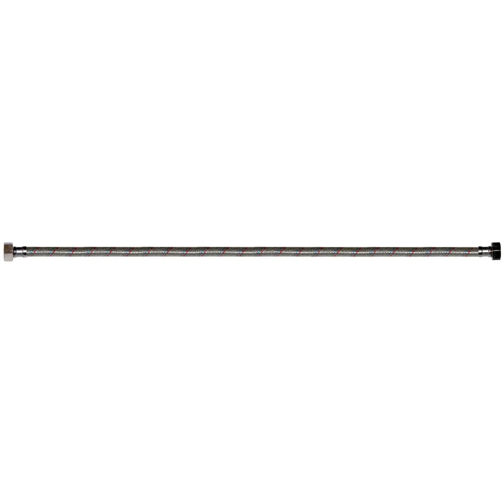 Racord flexibil apa, EPDM + tresa metalica, cu protectie PVC, 1/2" - 1/2 ", L 800 mm