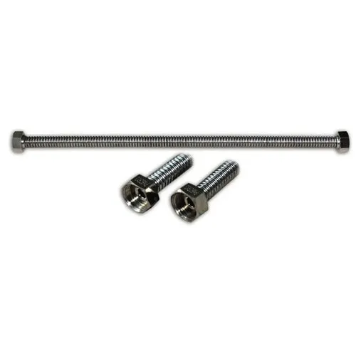 Racord gofrat apa din inox, 1/2"x1/2"x300 mm
