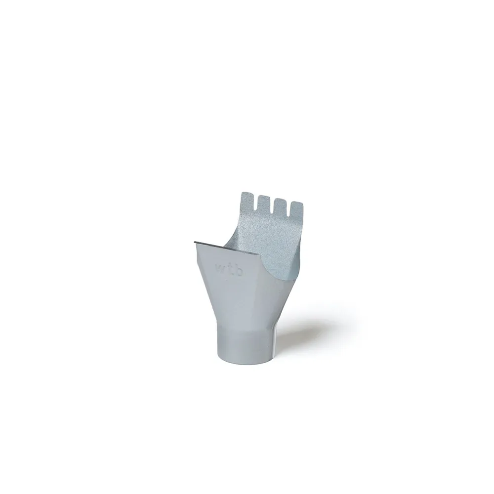Racord jgheab-burlan, aluzinc, 125/88 mm, zinc
