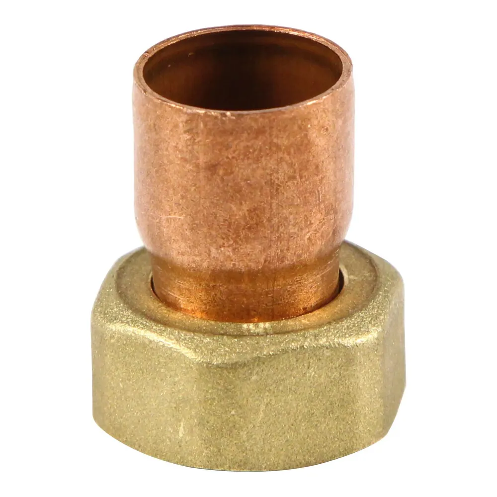 Racord semiolandez drept, cupru, interior-interior, 18 mm x 1/2"