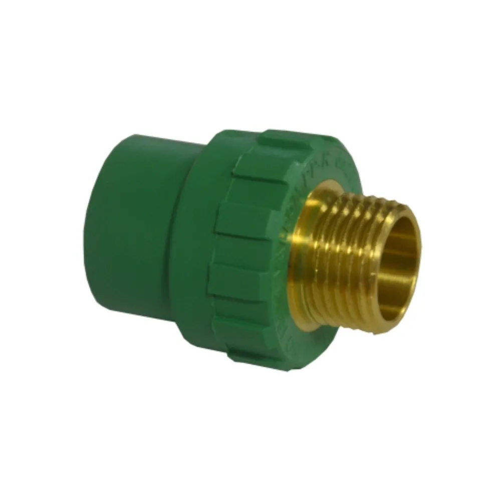 Racord teava PPR, filet exterior, Ø 20 mm x 3/4', PN25, verde