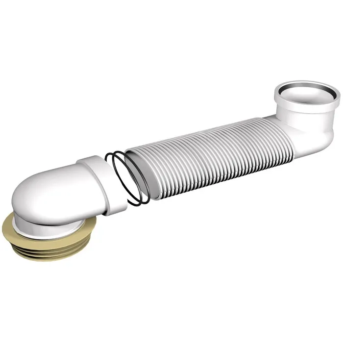 Racord WC extensibil, Bonomini Offset 8620IX10B0DD, L 175 - 385 mm