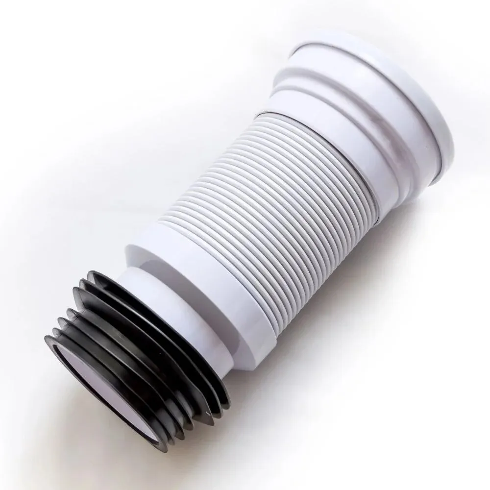 Racord WC, extensibil, D 110 mm, L 550 mm, ABS, alb