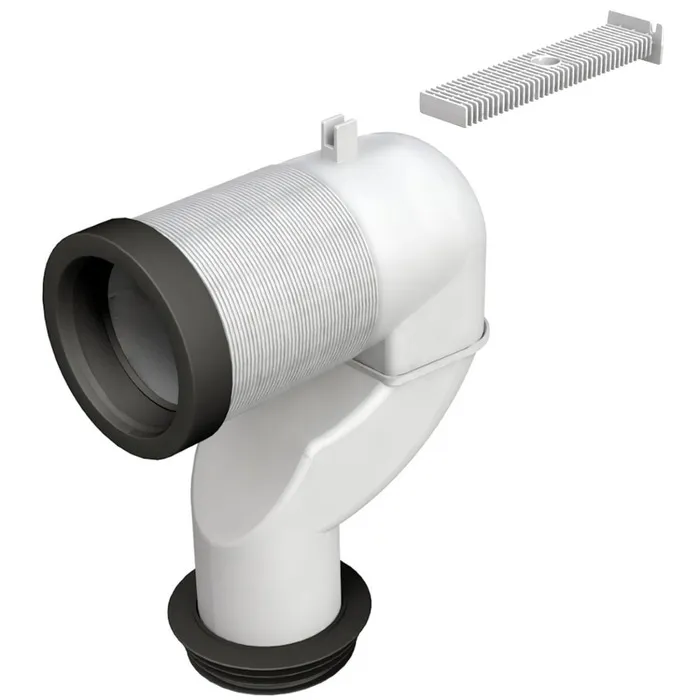 Racord WC rigid, Bonomini Civitas 8533UN90C0DD, cot la 90 grade, D 90 - 110 mm