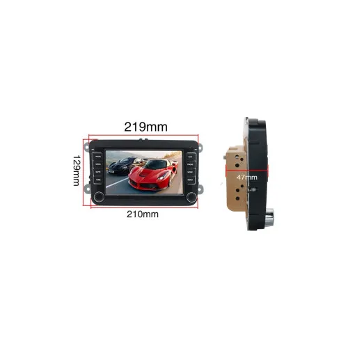 Radio MP3 , MP5 Player 2DIN Android Ecran 7" 12V 2+32G ,Functie CarPlay compatibila Volkswagen,Skoda — imaginea 3
