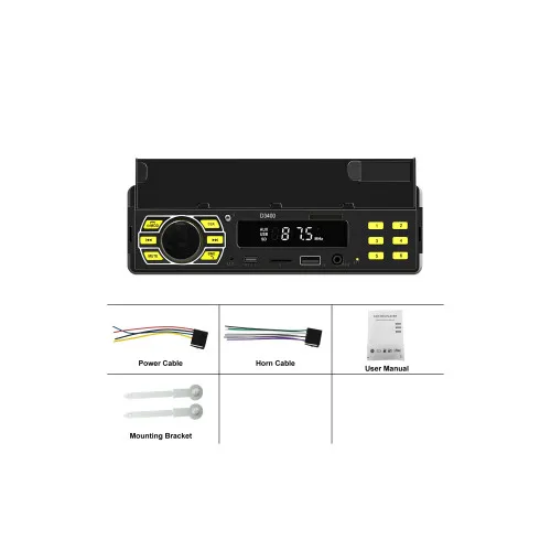 Radio MP3 player 12V cu Bluetooth si suport de telefon — imaginea 5