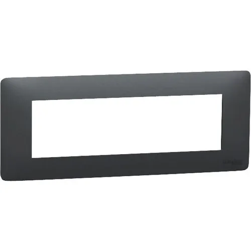 Rama aparataje Schneider Unica Studio 7 module, antracit, 120x85x10mm