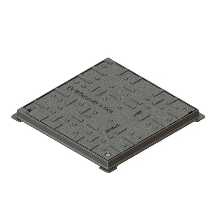 Rama + capac canalizare, pentru zone cu trafic usor, B 125, 720 x 720 mm