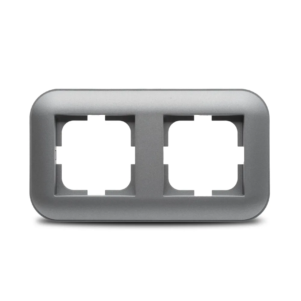 Rama decorativa dubla Ovivo Loft, clasica, IP20, gri