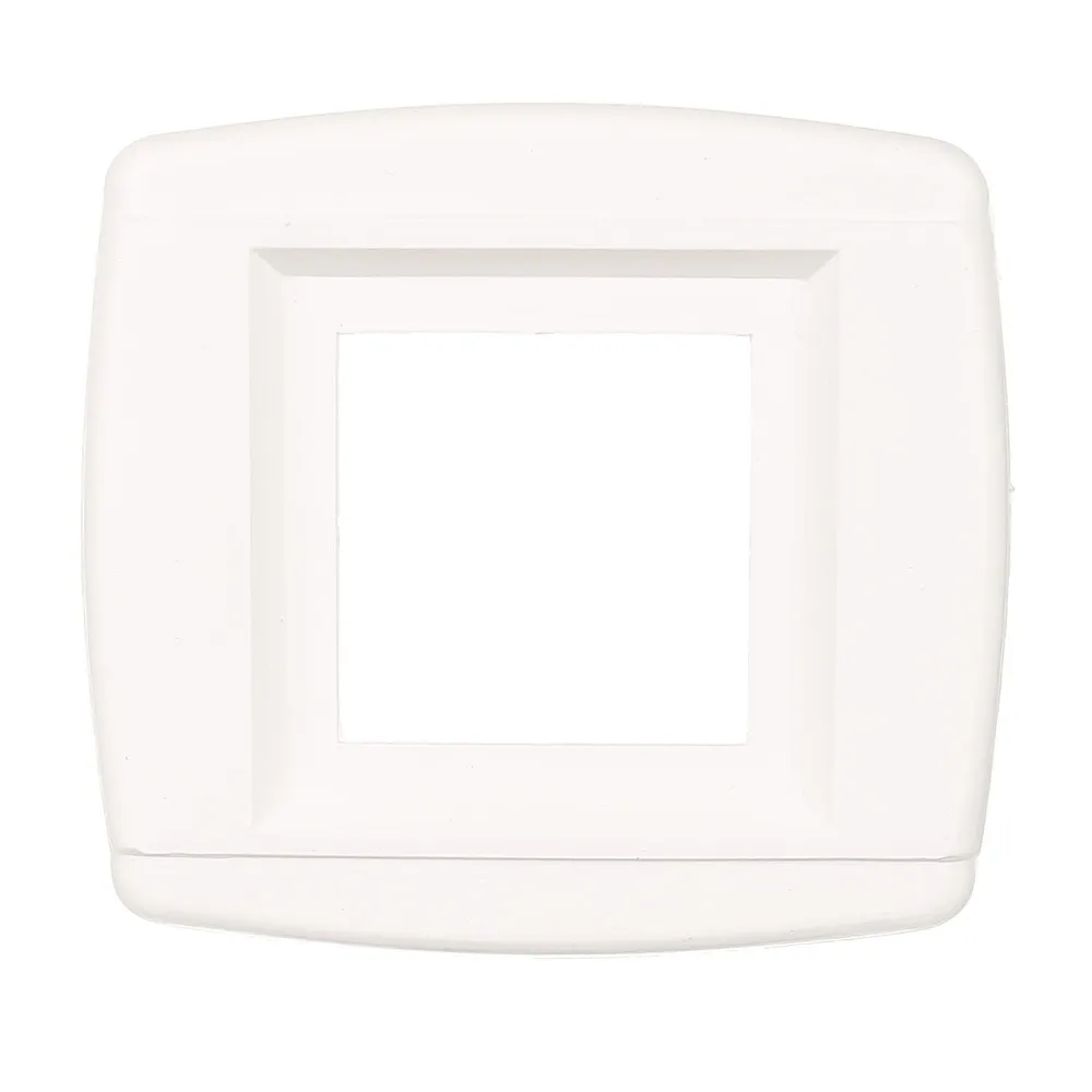 Rama decorativa simpla Gunsan Visage, pentru aparataj clasic, IP20, alba