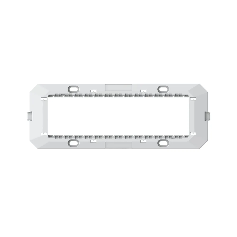 Rama fixare pentru 7 module Himel, pentru aparataj modular, IP20, alba