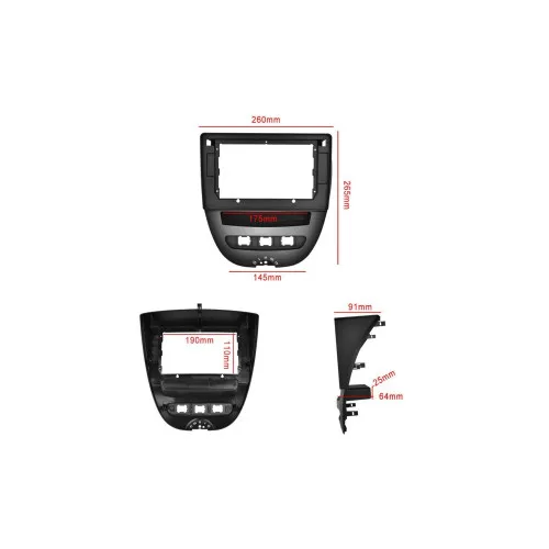 Rama Navigatie 10" cu cablaj si modul canbus compatibila Citroen C1 I 2005-2014 GR2 — imaginea 3