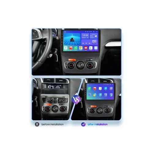 Rama Navigatie 10" cu cablaj si modul canbus compatibila Citroen C4 II 2009-2018 ( AC Automat ) GR2 — imaginea 5