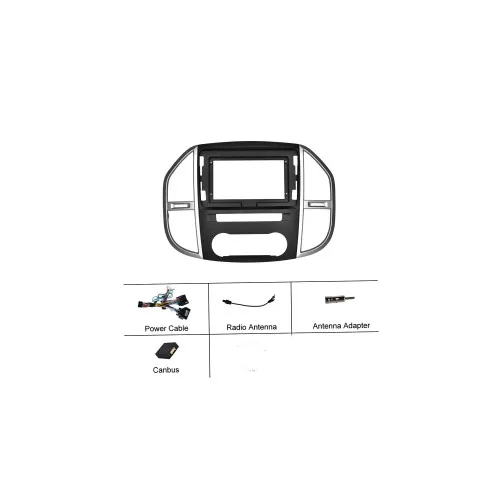 Rama Navigatie 10" cu cablaj si modul canbus compatibila Mercedes Vito W447 2014-2021 GR3 — imaginea 2