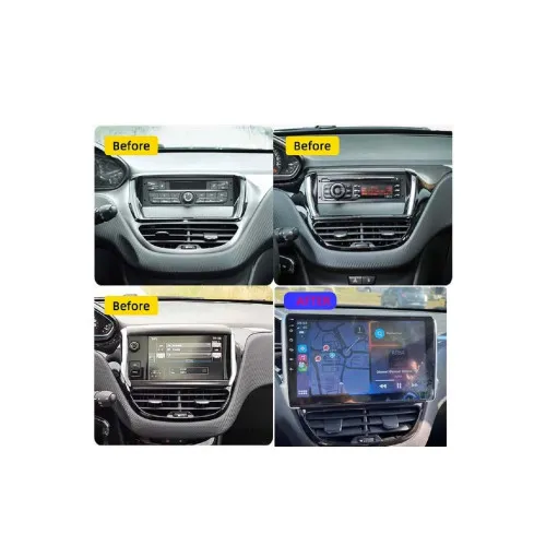 Rama Navigatie 10" cu cablaj si modul canbus compatibila Peugeot 2008 I 2013-2019 GR2 — imaginea 4