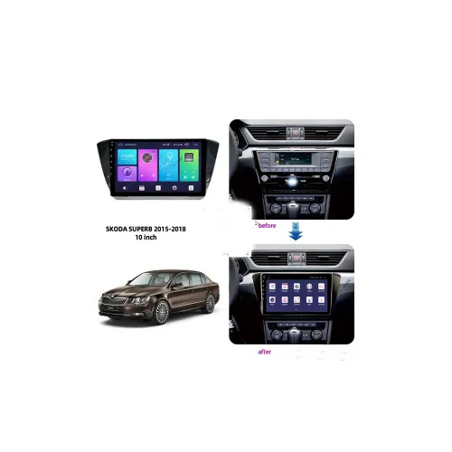 Rama Navigatie 10" cu cablaj si modul canbus compatibila Skoda Superb III 2015 - 2017 GR1 — imaginea 2