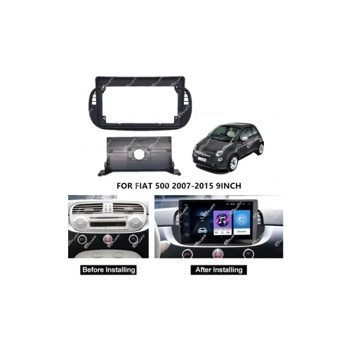 Rama Navigatie 9" cu cablaj si modul canbus compatibila Fiat 500 2007-2015 GR3 — imaginea 2