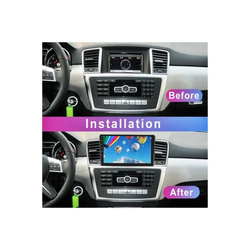 Rama Navigatie 9" cu cablaj si modul canbus compatibila Mercedes M-Class ML W166 2011-2015 GR4 — imaginea 2