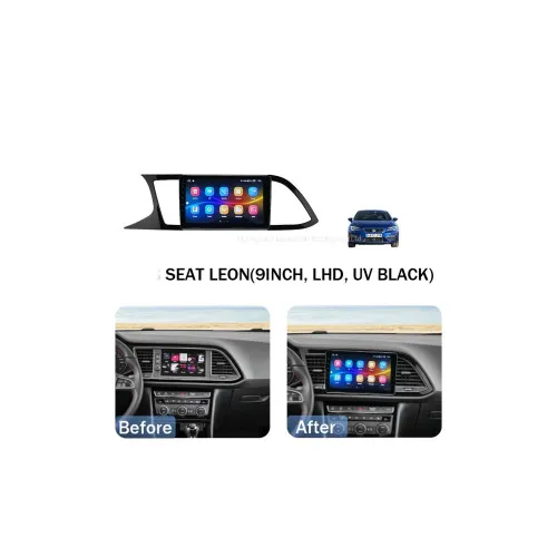 Rama Navigatie 9" cu cablaj si modul canbus compatibila Seat Leon 5F 2013-2020 GR2 — imaginea 2
