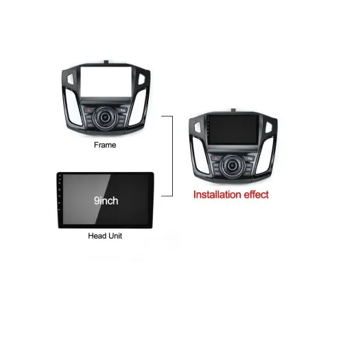 Rama Navigatie 9" cu cablaj si modul canbus integrat compatibila Ford Focus III 2011-2018 GR2 — imaginea 2