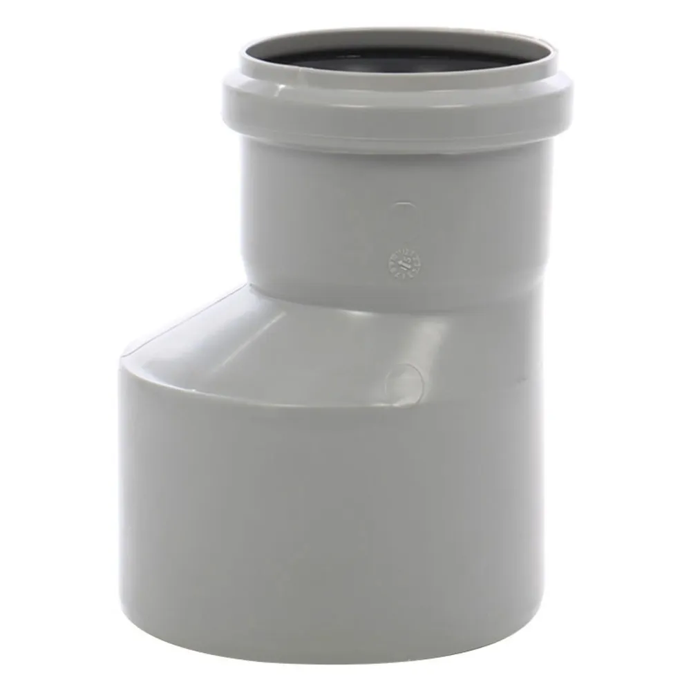 Reductie excentrica polipropilena, pentru scurgere, gri, D 110 mm - D 75 mm