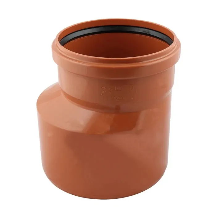 Reductie PVC, cu inel, D 200 x 160 mm, portocaliu