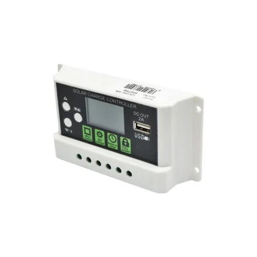 Regulator tensiune panou solar 10A 12V 24V cu port USB 5V 2A — imaginea 2