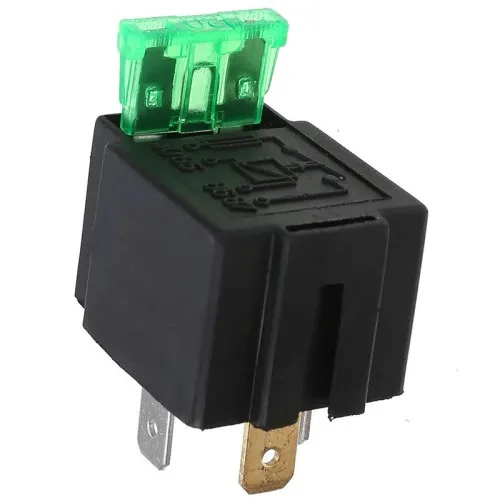 Releu 4P 12V 4 pini cu siguranta